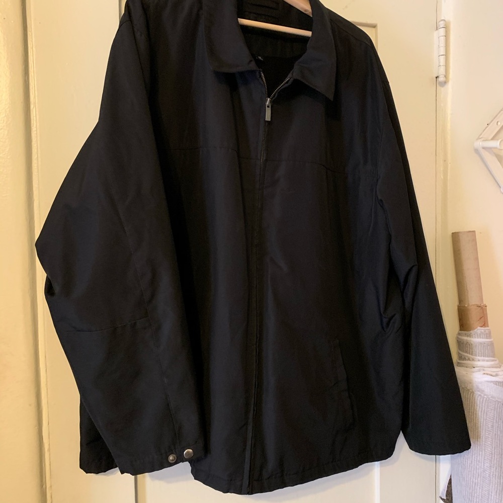 Men’s Apt 9 black lightweight coat, XXL